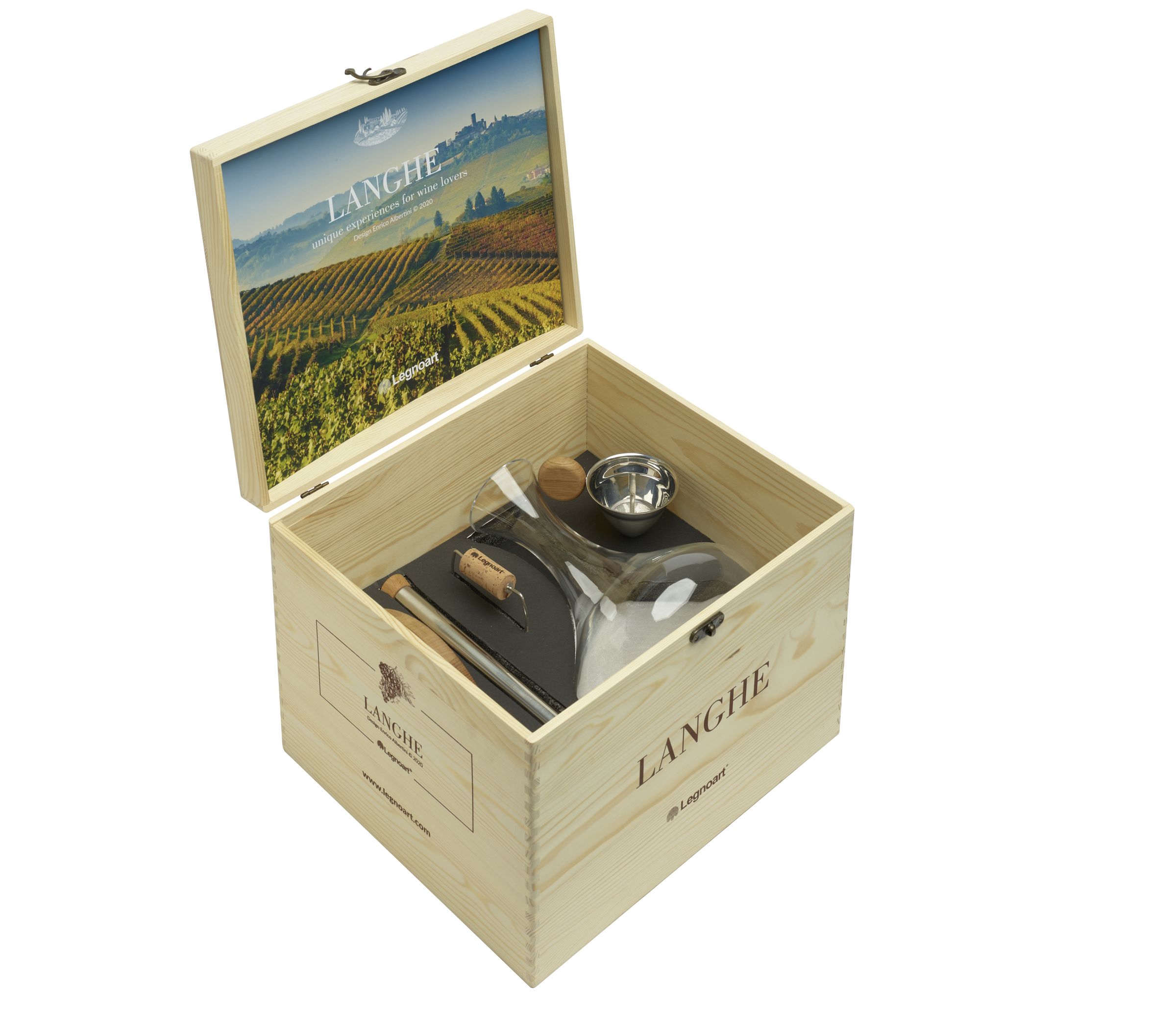 Legnoart LANGHE SD10 Vin dekanteringssæt Legnoart LANGHE SD10 Vin dekanteringssæt